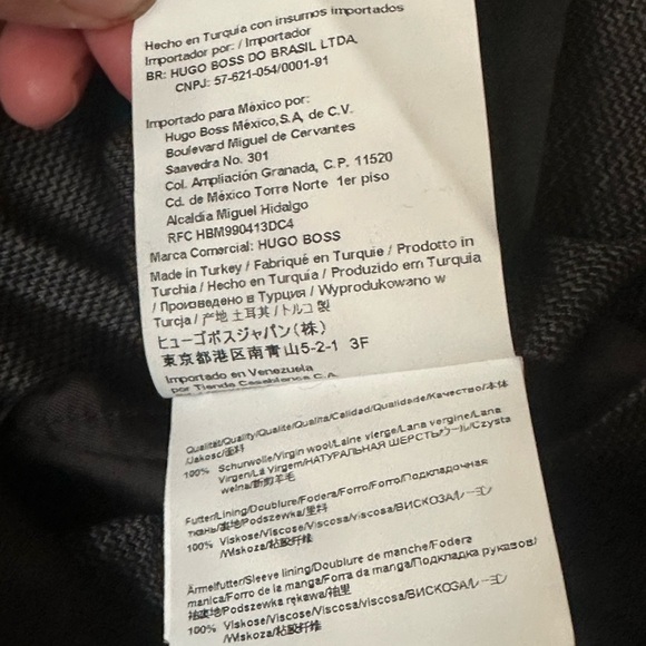 Boss Hugo Boss Slim FIT JACKET IN MICRO-PATTERNED STRETCH JERSEY 44R - Picture 12 of 17